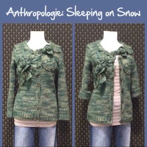 Green Anthropologie sweater